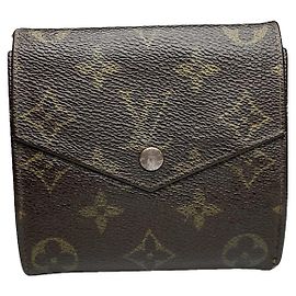 Louis Vuitton Grenelle Brown Leather Wallet Brown
