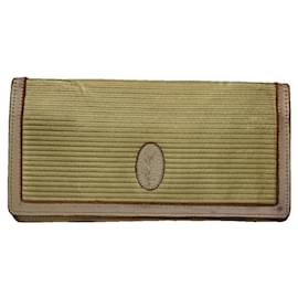 Cartera de cuero beige Yves Saint Laurent Beige