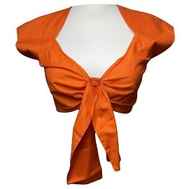 Dior J'adore Dior Top de Algodão Laranja Laranja