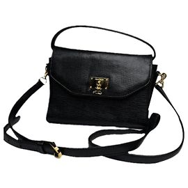 Courreges Courrèges Black Leather Handbag Black