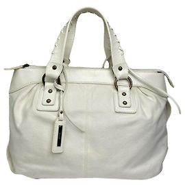 Autre Marque Sac à main en cuir verni blanc Kansai Yamamoto Blanc