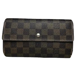 Carteira de couro marrom Louis Vuitton Virtuose Marrom