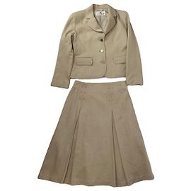 Courreges Cappotto in lana beige Courrèges Beige