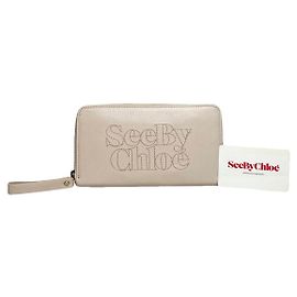Chloé Marcie Beige Leather Wallet Beige