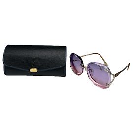 Óculos de sol de metal roxo Yves Saint Laurent Roxo
