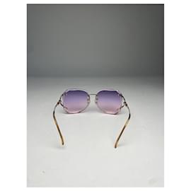 Yves Saint Laurent-YVES SAINT LAURENT Sunglasses T.  Metal-Purple