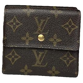 Portefeuille en cuir marron Koala Louis Vuitton Marron