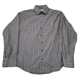 Camicia in cotone antracite Yves Saint Laurent Grigio antracite