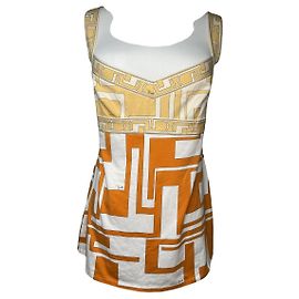 Top de algodão multicolorido Emilio Pucci Multicor