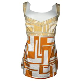 Top de algodón multicolor Emilio Pucci Multicolor