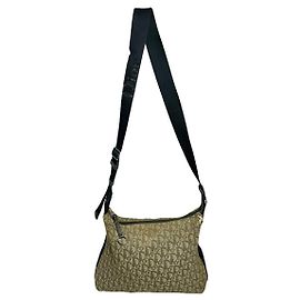 Bolsa de mão de algodão marrom Dior Bowling Marrom