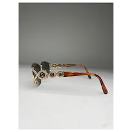 Fendi-FENDI Sunglasses T.  Metal-Brown