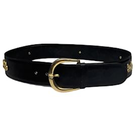 Céline-CELINE Belts T.cm 70 Leather-Black