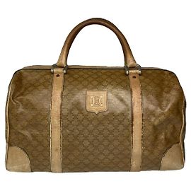 Céline Celine Gold Leder Handtasche Golden