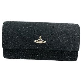 Vivienne Westwood Black Leather Wallet Black