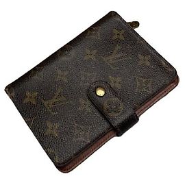 Louis Vuitton Juliette Brown Leather Wallet Brown