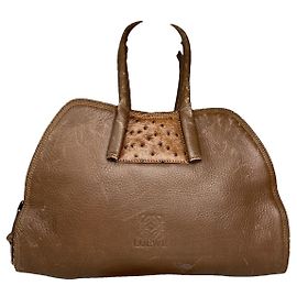 Loewe Amazona braune Lederhandtasche Braun