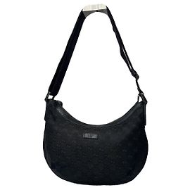 Bolso de mano de algodón negro Gucci Jackie Vintage Negro