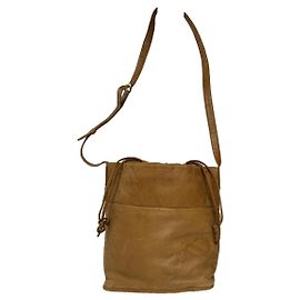 Sac à main en cuir marron Flamenco Loewe Marron