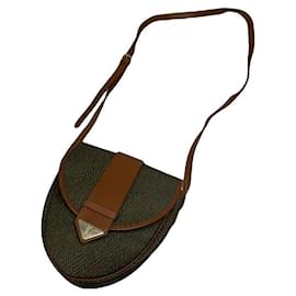 Bolsa de couro multicolorida Yves Saint Laurent Multicor