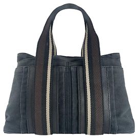 Borsa a mano in pelle nera Hermès Troca Nero