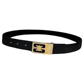 Céline-CELINE Belts T.cm 100 Leather-Dark grey