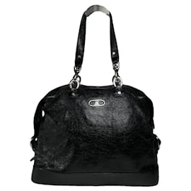 Céline Celine Black Leather Handbag Black