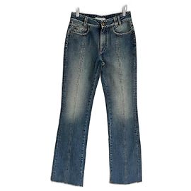 Calça Flare Azul Desbotada Alessandra Rich Azul claro
