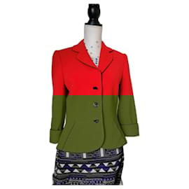 Autre Marque-Red jacket with black trim-Red