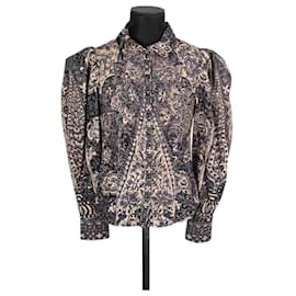Ulla Johnson-Cotton shirt-Blue