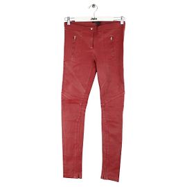 Maje Pantalones de cuero Roja