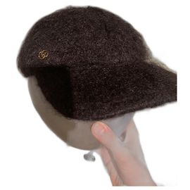 Gucci cap in mohair and wool Black