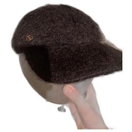 Gucci-Gucci cap in mohair and wool-Black