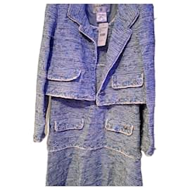 Chanel-dress with jacket-Blue