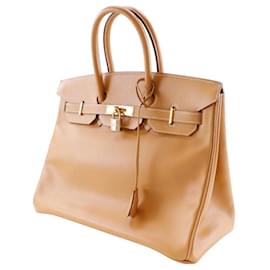 Hermès-Hermes Birkin 35 Handbag Ardennes Brown-Brown
