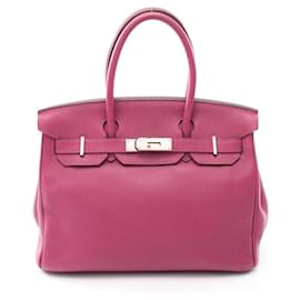 Hermès-Hermes Birkin 30 Togo Handbag Pink-Pink