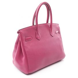 Hermès-Hermes Birkin 30 Togo Handbag Pink-Pink
