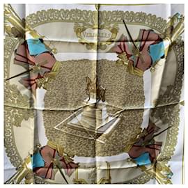 Hermès-Hermes Vintage Silk Scarf Versailles Le Pavè Du Roy 1954 Hugo Grygkar-Brown