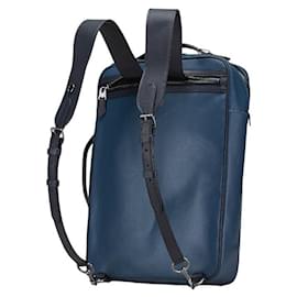 Coach-Coach Leather Graham Convertible Backpack C6876-Blue