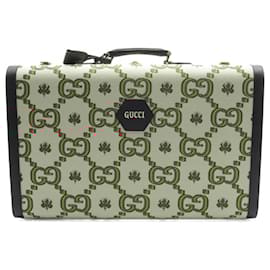 Gucci-Gucci Canvas Leather GG Suitcase Bag-Multiple colors