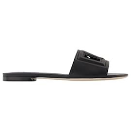 Dolce & Gabbana-Sandals - Dolce&Gabbana - Leather - Black-Black