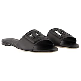 Dolce & Gabbana-Sandals - Dolce&Gabbana - Leather - Black-Black