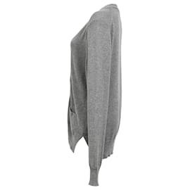 Isabel Marant Etoile-Isabel Marant Etoile Buttoned Cardigan in Grey Wool-Grey