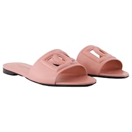 Dolce & Gabbana-Sandals - Dolce&Gabbana - Leather - Pink-Pink