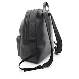 Gucci-Mochila Gucci GG Supreme em lona PVC e couro-Cinza