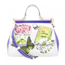 Dolce & Gabbana-Dolce & Gabbana Sicily Handbag-Blue,Purple