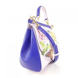 Dolce & Gabbana-Dolce & Gabbana Sicily Handbag-Blue,Purple