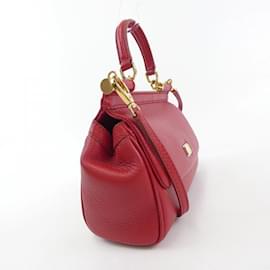 Dolce & Gabbana-Dolce & Gabbana Sicily Handbag-Red
