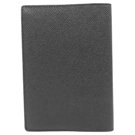 Balenciaga-Balenciaga Black Calfskin Passport Cover-Black