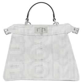Fendi-Sac à main Fendi Peekaboo I See You Small-Blanc cassé